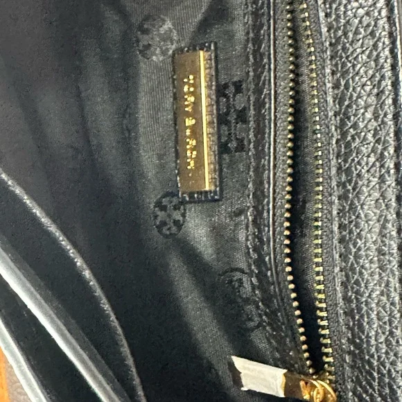 Tory Burch Britten Black Crossbody Bag with Gold Chain - Picture 5 of 6